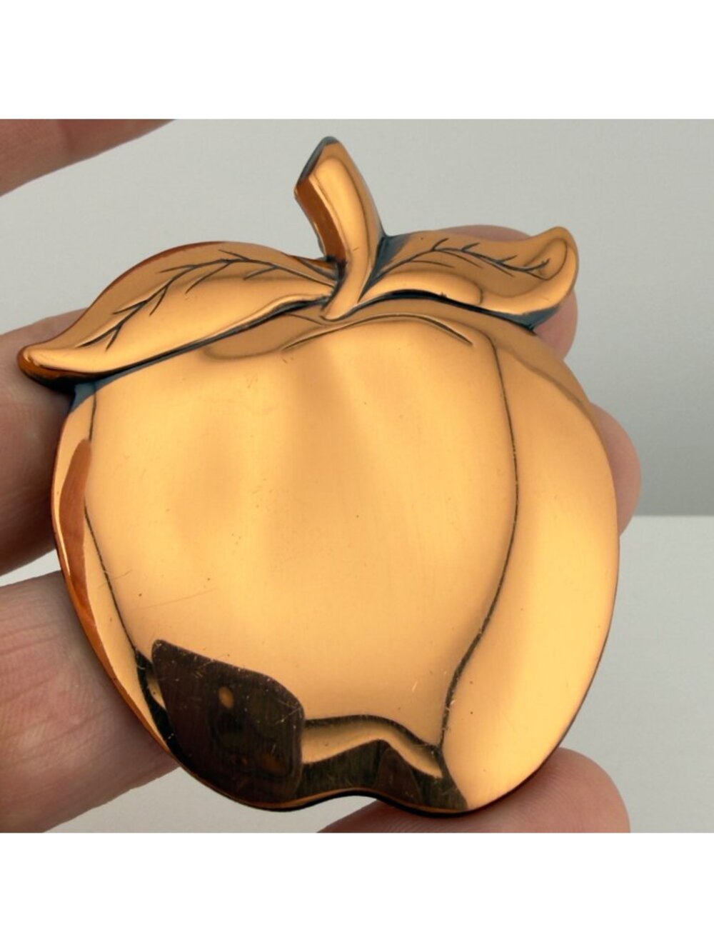 Vintage Solid Copper Apple Pendant Copper Craft